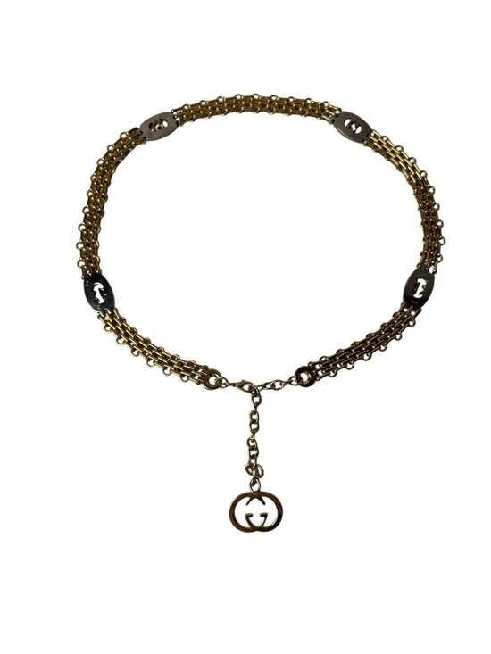 Gucci Interlocking Chain Belt With Logo Charm main image 7